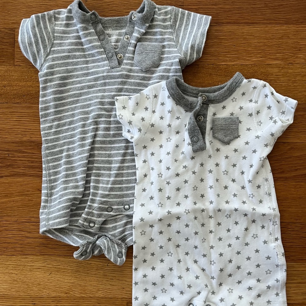 Two pack baby romper